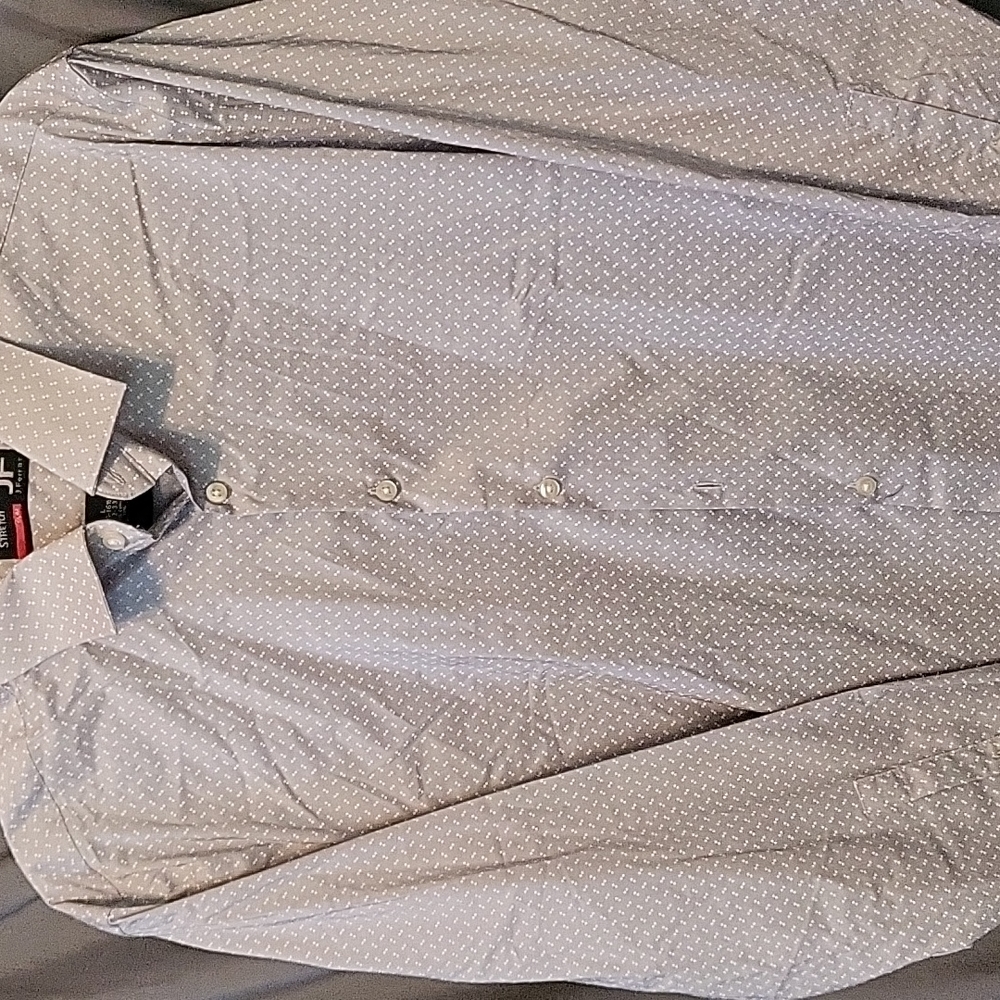 J.Ferrar LG Men's Gray Dress Shirt